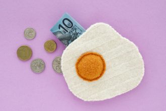 DIY Fried Egg Coin Purse - mypoppet.com.au
