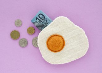 DIY Fried Egg Coin Purse - mypoppet.com.au
