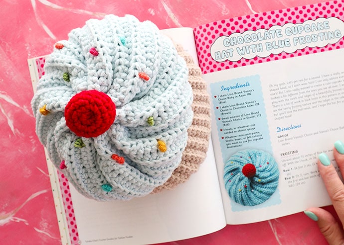 Cupcake baby hat Book Review - Twinkie Chan's Crochet Goodies for fashion foodies craft book - mypoppet.com.au