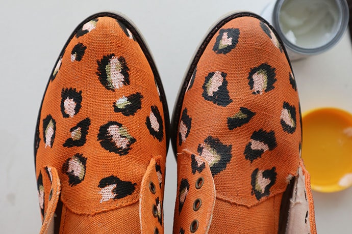 Leopard print shoe makeover mypoppet.com.au
