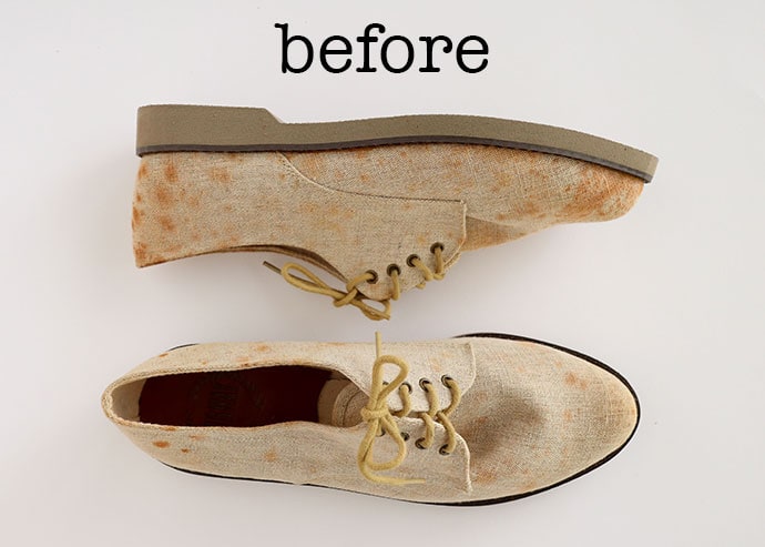 Before shoe makeover - mypoppet.com.au