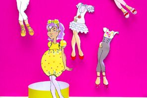cut out paper doll with fashion outfits - mypoppet.com.au