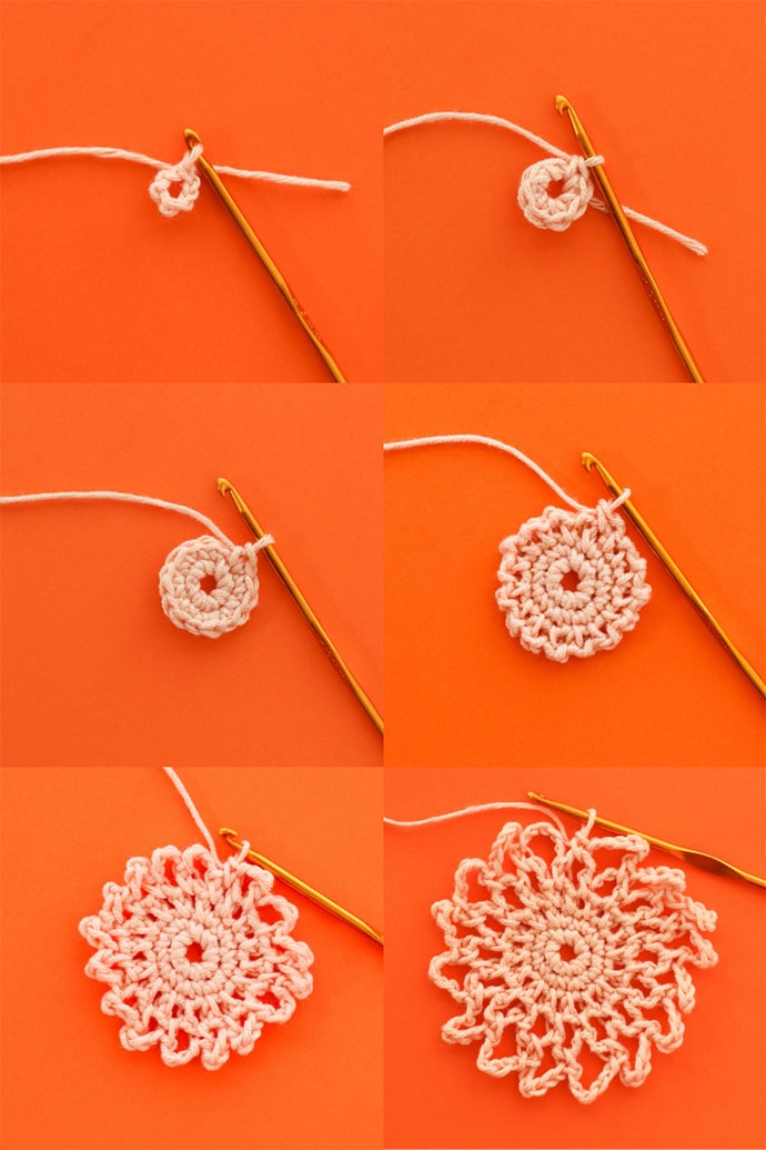 Crochet Net Bag step by step. Part1 