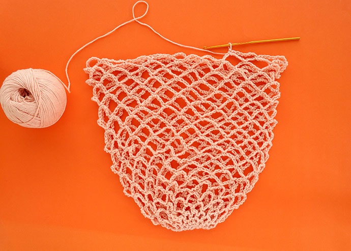 How to crochet a net produce bag - mypoppet.com.au