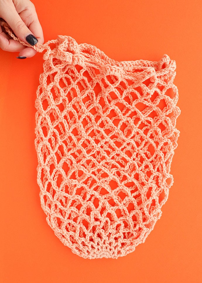 crochet net shopping bag pattern