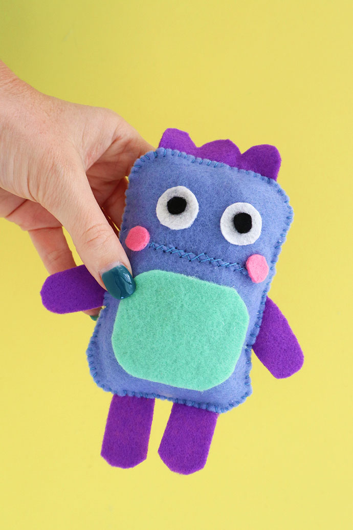 Gobble monster zero waste softie pattern - mypoppet.com.au