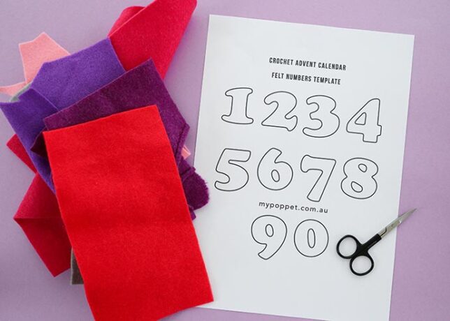 Modern Crochet Advent Calendar Pattern | My Poppet Makes
