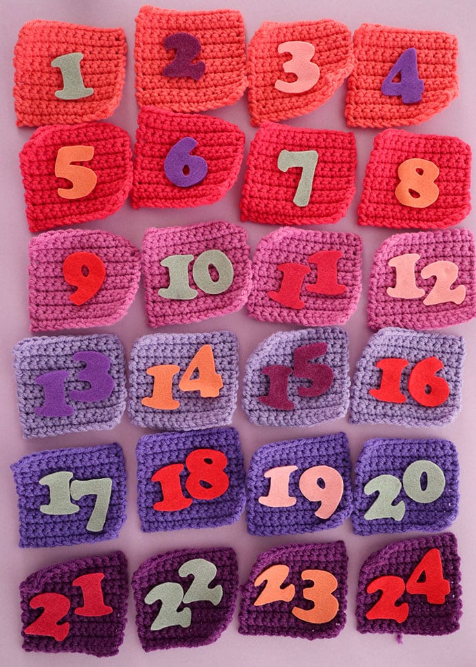 Advent calendar crochet pattern - mypoppet.com.au