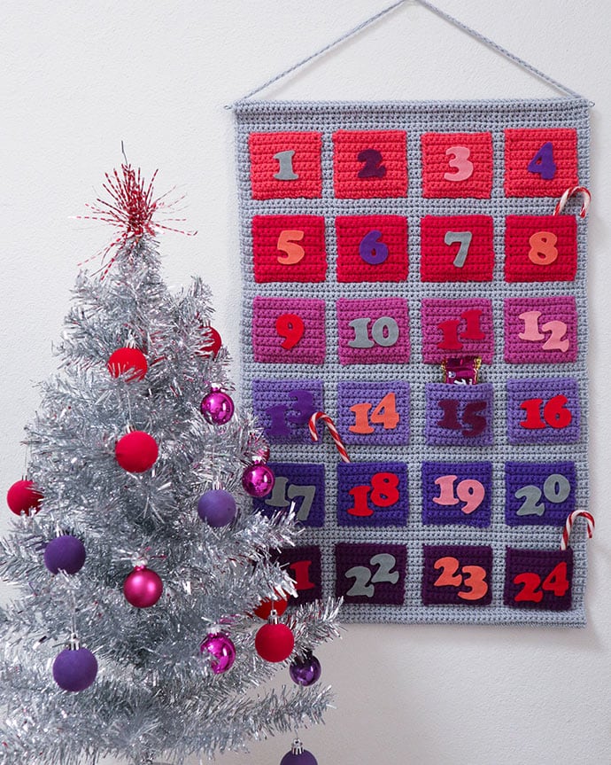 Modern Crochet Advent Calendar Pattern My Poppet Makes