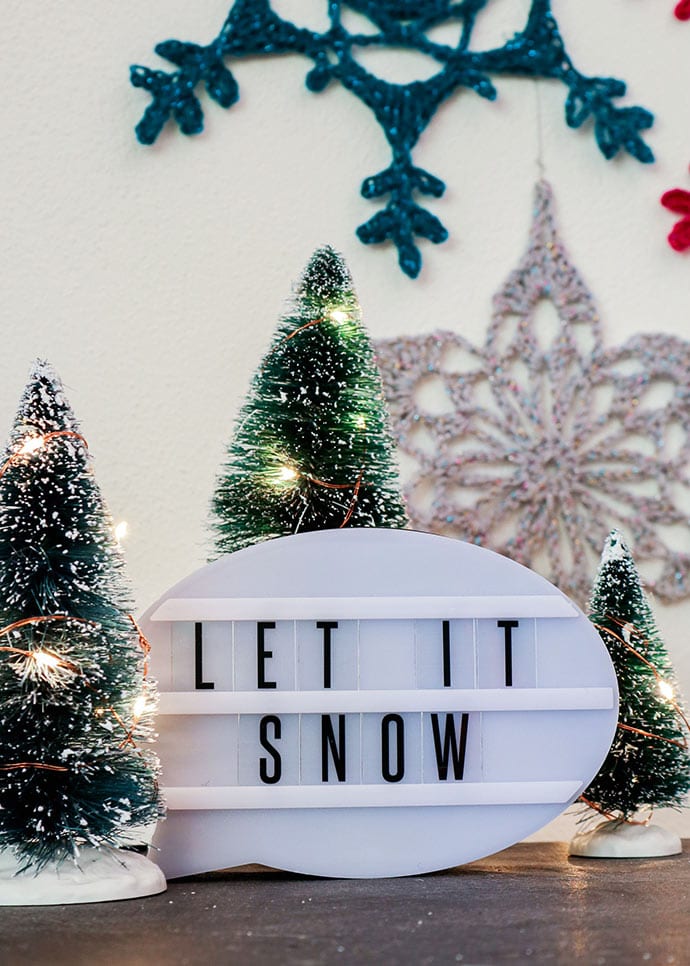 let it snow sign