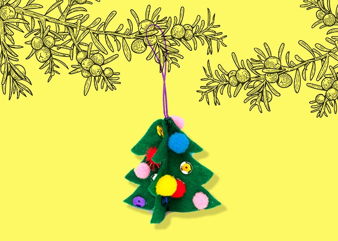 DIY felt Chrismas tree decoration
