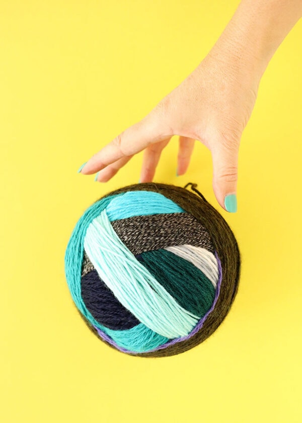 Make a Giant Magic Yarn Ball from Yarn Scraps My Poppet Makes