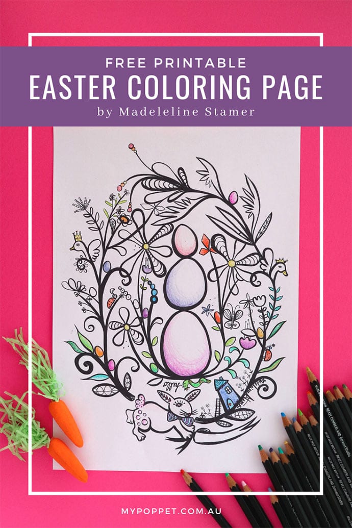 printable easter coloring page