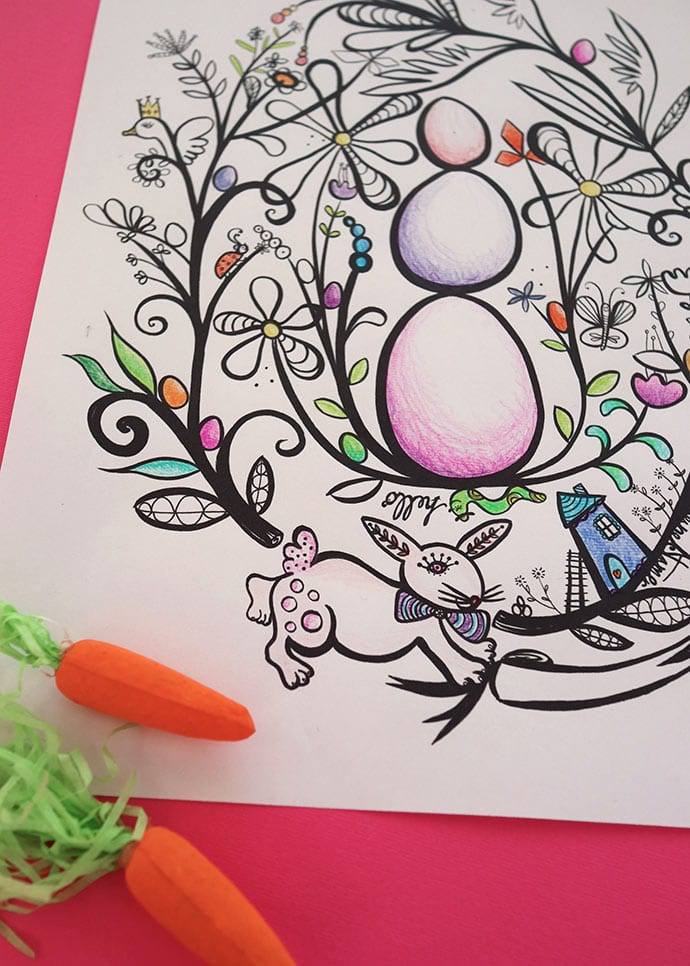 printable easter coloring page