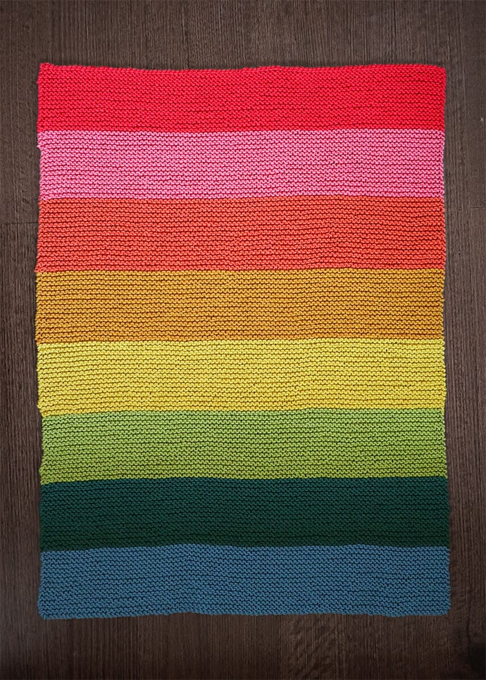 Rainbow baby best sale blanket knitting pattern