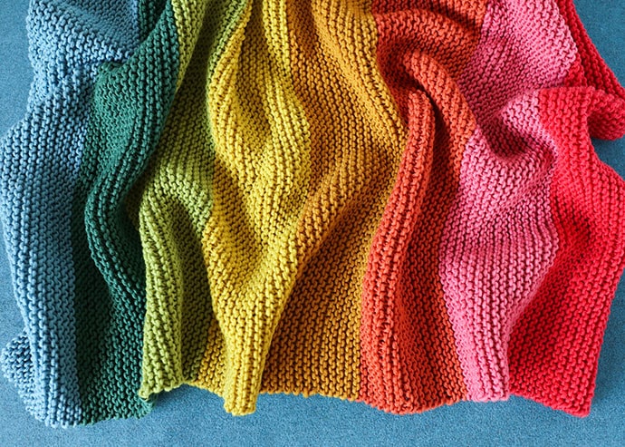 Easy garter discount stitch baby blanket