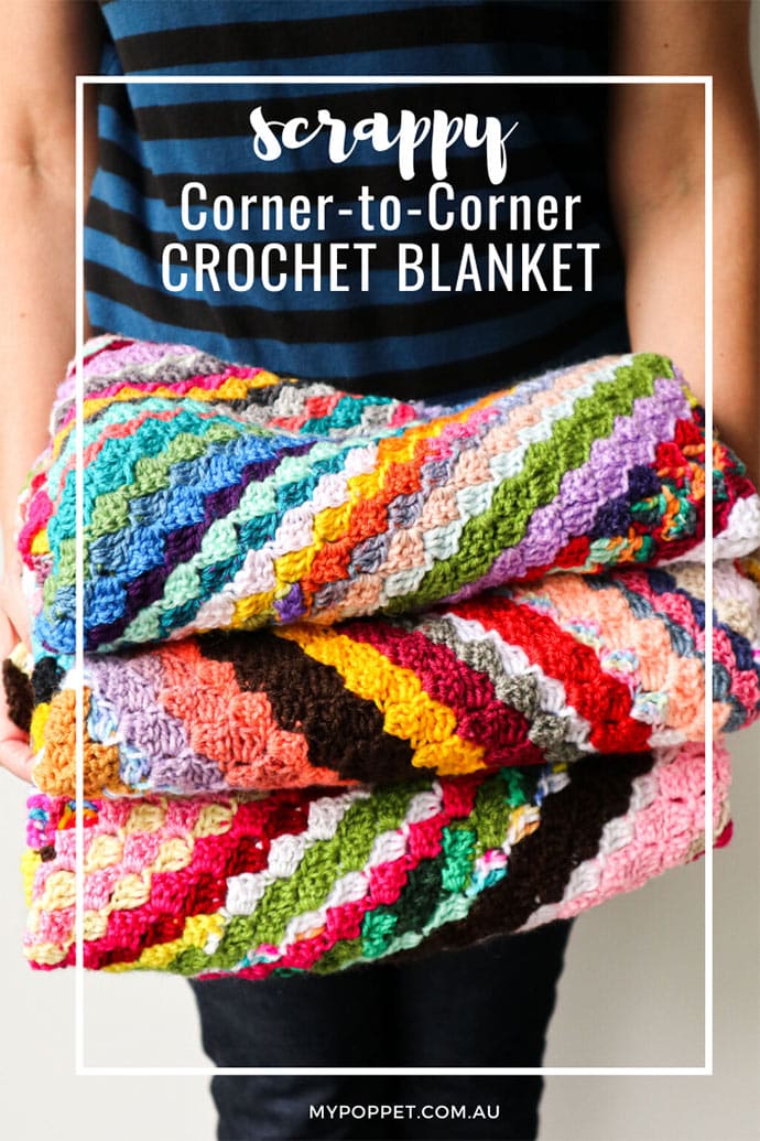 Corner to corner discount crochet baby blanket tutorial