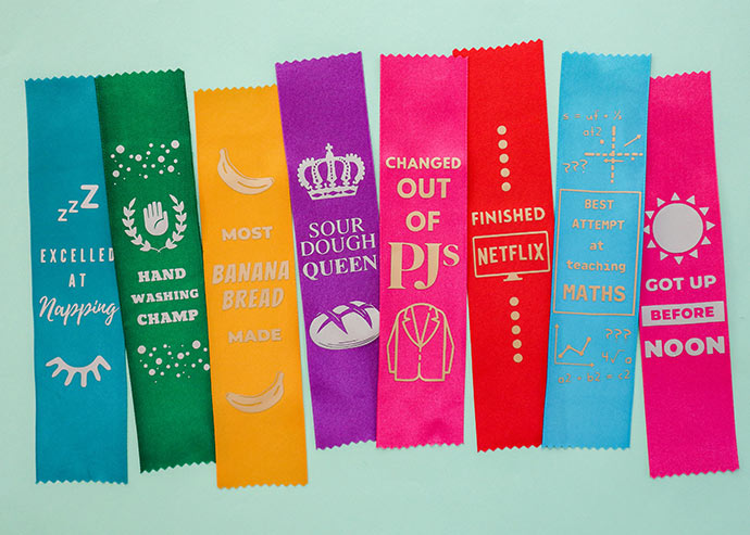 How to make satin award ribbons