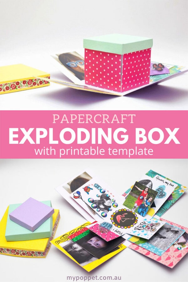 DIY Exploding Gift Box Try this fun Papercraft Idea! My Poppet Makes