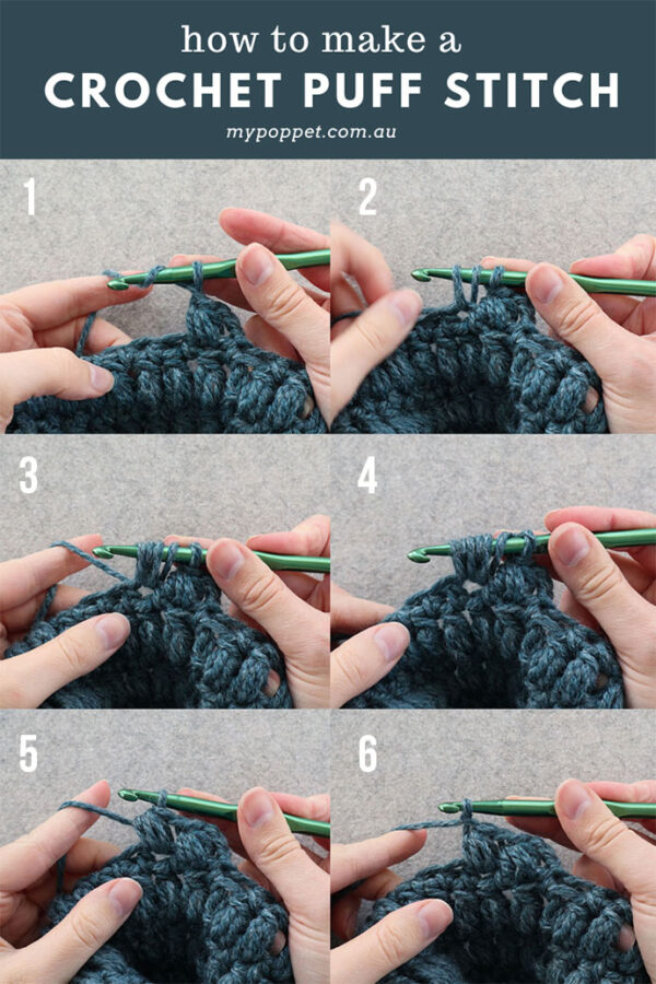 OneSkein Puff Stitch Cowl Crochet Pattern My Poppet Makes