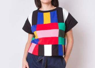 patchwork clothing top