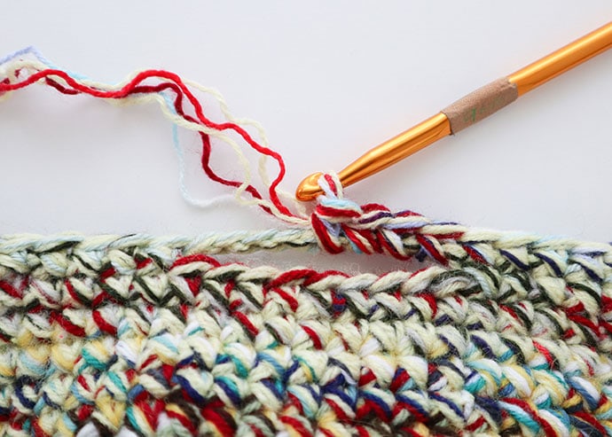 how to crochet a basket handle