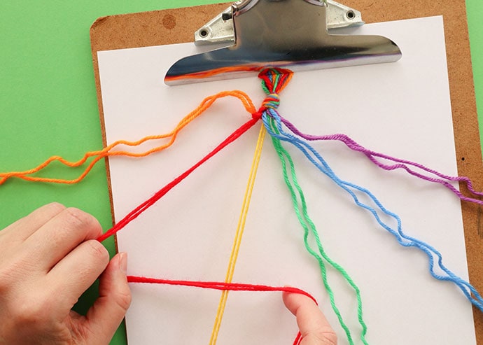 Kids Craft: Rainbow Friendship Bracelets