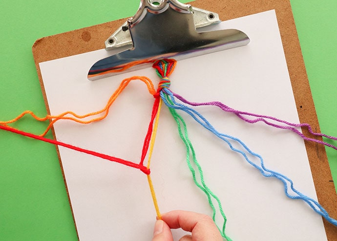 Kids Craft: Rainbow Friendship Bracelets