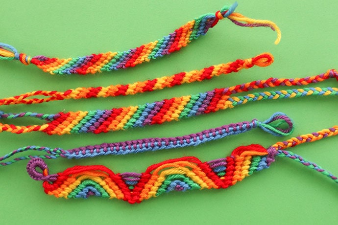 Make Super Easy Friendship Bracelets To Donate  Friendship bracelets easy Friendship  bracelet instructions Friendship bracelets with beads