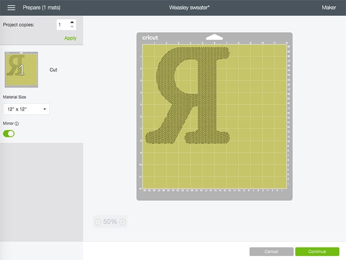 cricut design space tutorial - Mirror