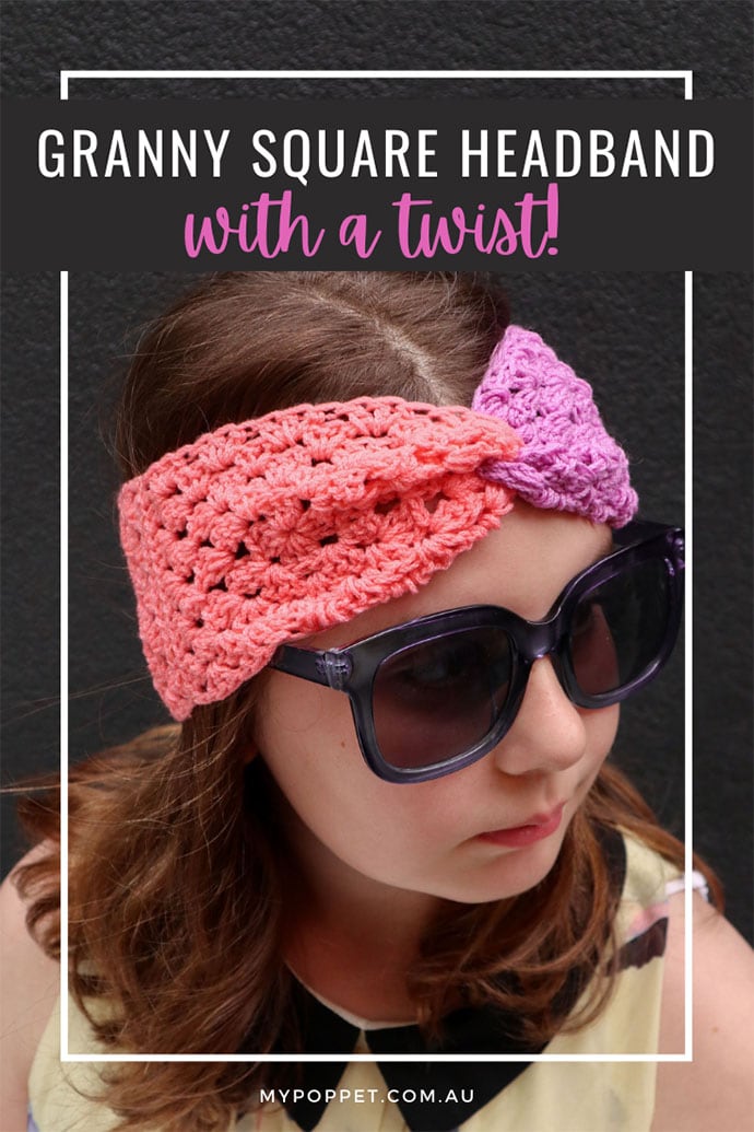 Make a crochet headband with a twist