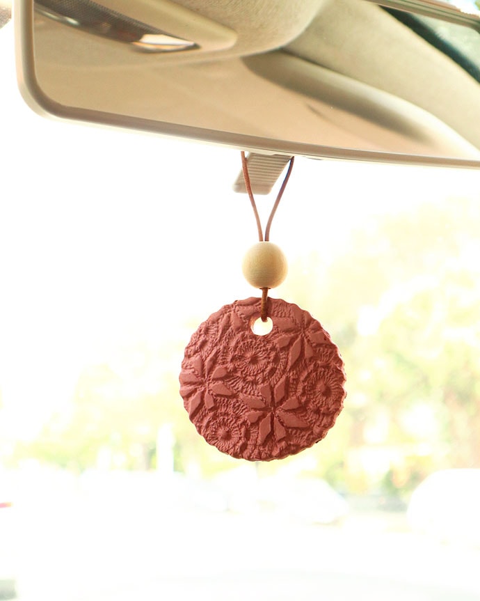 terracotta car air freshener oil diffuser