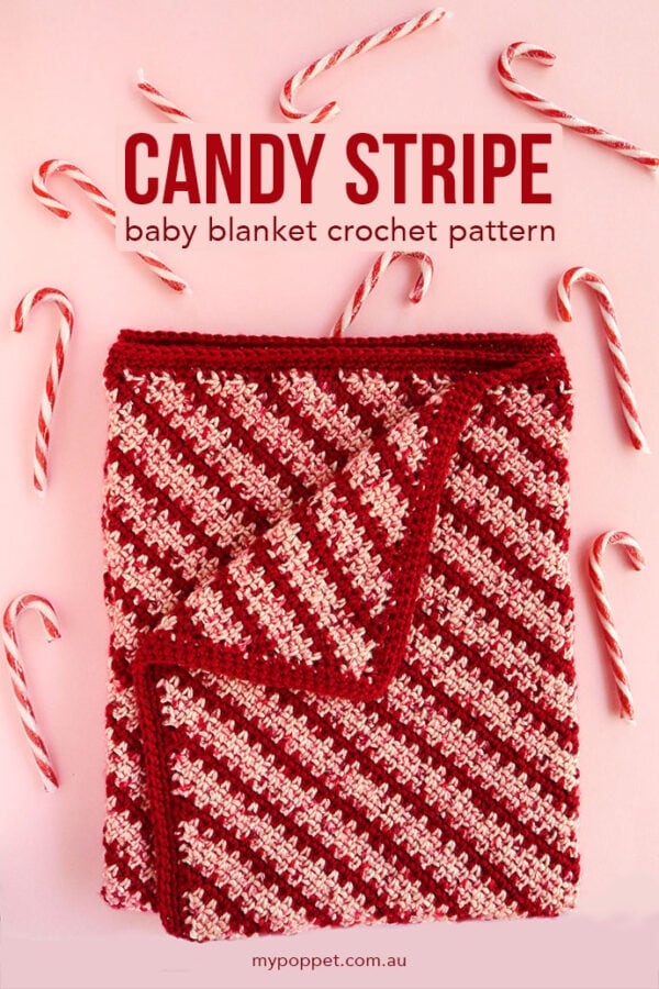 Candy Stripe Crochet Blanket Pattern My Poppet Makes