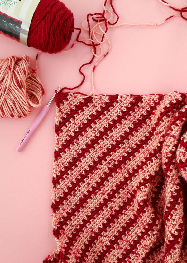 Candy Stripe Crochet Blanket Pattern My Poppet Makes