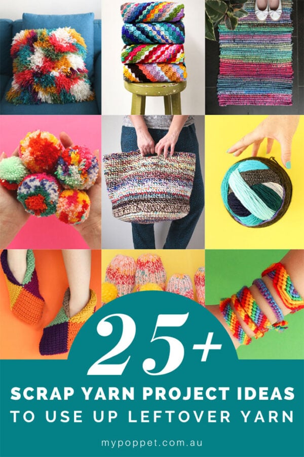 25 Scrap Yarn Projects to use up all those bits of Leftover Yarn My