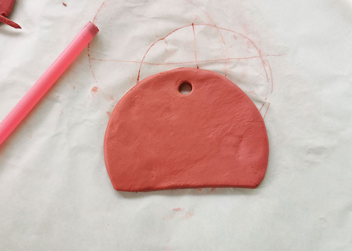 How to make a rainbow ornament from clay
