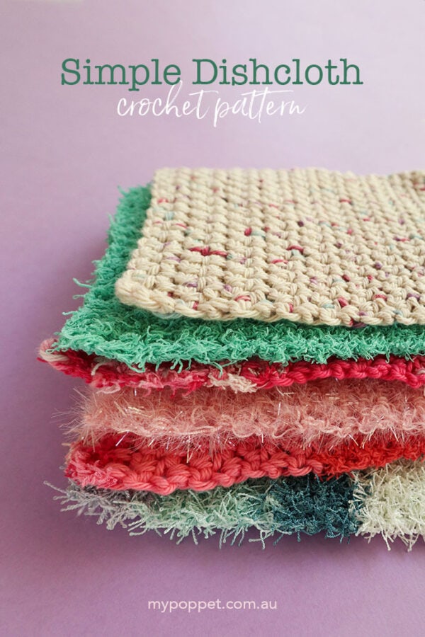 2 Crochet Dishcloth Patterns + What's the Best Dishcloth Yarn to Use?