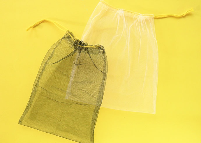 finished mesh produce bag