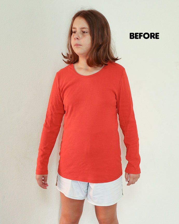 tshirt refashion before