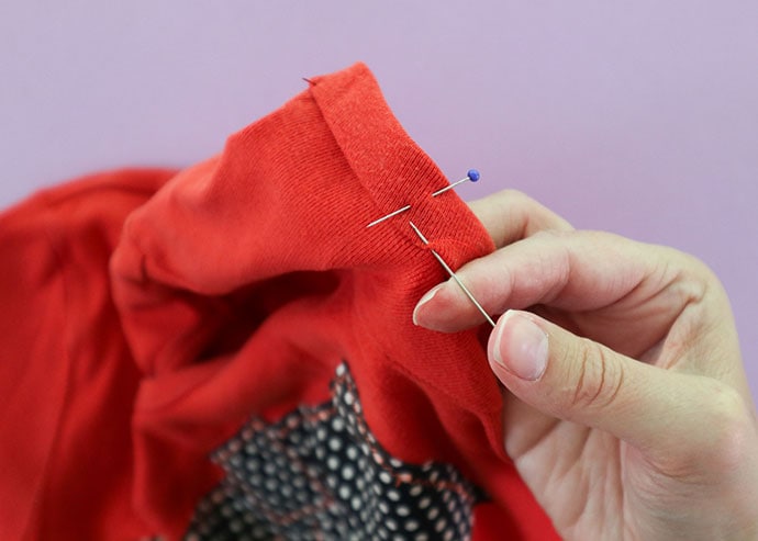 how to hem tshirt sleeves