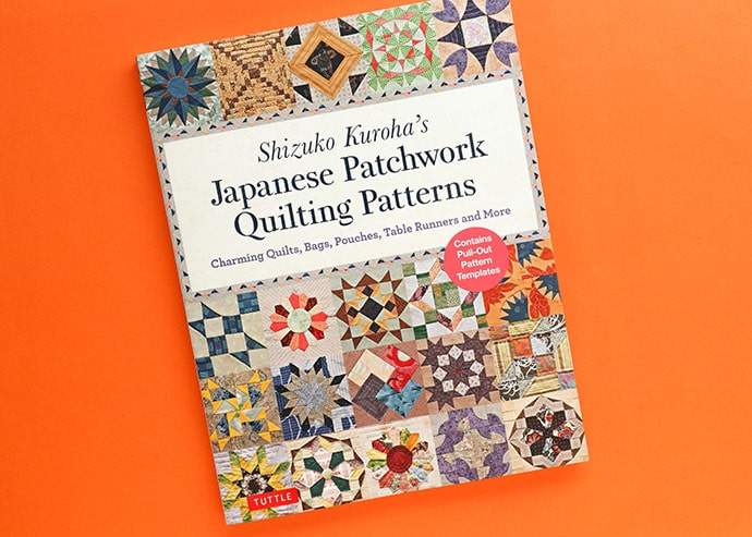 Japanese patchwork quilting patterns book cover