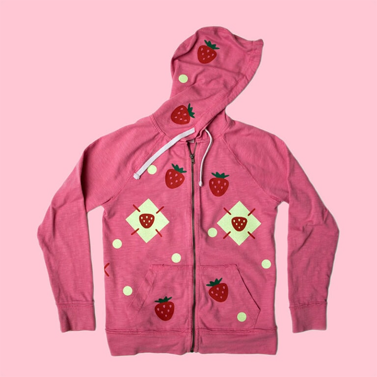 DIY Strawberry Shortcake Hoodie My Poppet Makes