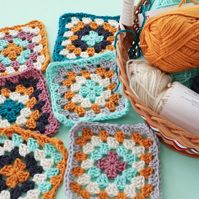 crochet granny squares