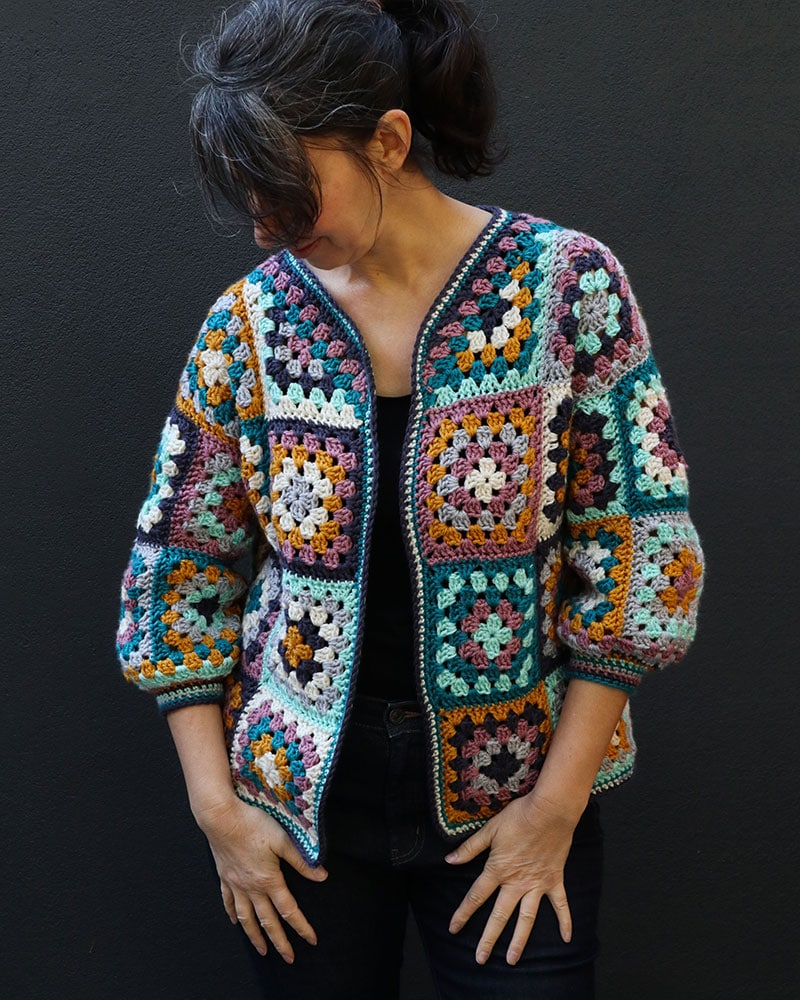 16 Easy to Crochet Granny Square Cardigan Patterns | My Poppet Makes