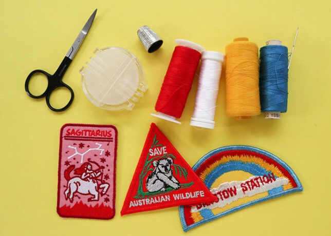 DIY Vintage Patch Denim Jacket Refashion | My Poppet Makes