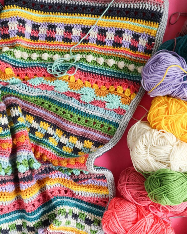 Design your own Crochet Sampler Blanket My Poppet Makes