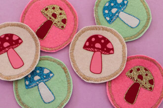 Assorted mushroom patch designs
