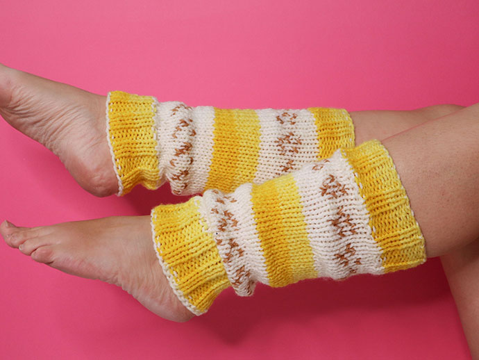 Fun & Fruity Leg Warmers - An Easy Leg Warmer Knitting Pattern