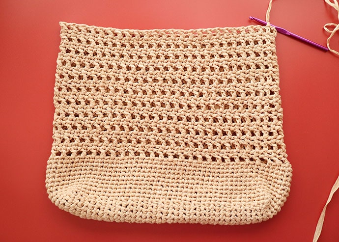 Crochet bag base