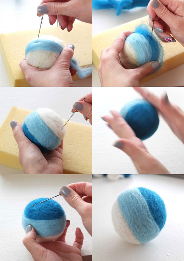 Make a Needle Felted Rattle Ball Toy